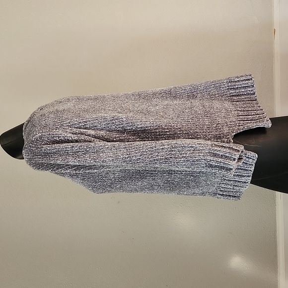 ORVIS Chenille V-Neck Sweater Tunic Gray Womens X Small - Picture 6 of 7